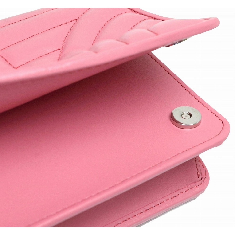 Prada Chain Wallet 2way Soft Calf Leather Pink - image 5